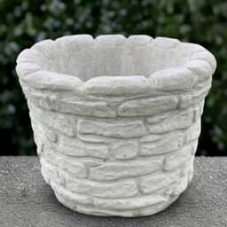 Massive Planter Statue Concrete Flower Pot Sculpture Outdoor Plant Figurine Front Door Decoration Handmade Planter Lover Gift - thumbnail 1