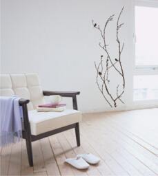 Tree Wall Decal Nature's Elegance - Vinyl Stickers Art Graphics Custom Home Decor - thumbnail 1