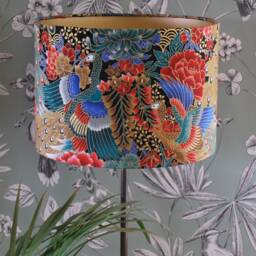 Handmade Golden Peacock Lampshade Oriental Home Decor, 30cm - thumbnail 2
