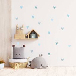 Blue Heart Wall Stickers Boho Nursery Decor - thumbnail 2