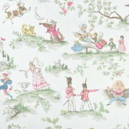 Covington Over The Moon Toile Nursery Print Valance Baby Boy Girl Decor Curtain 52x15 - thumbnail 1