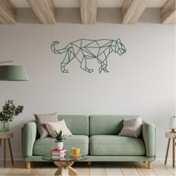 Geometric Cheetah Wall Art, Minimalist, Modern, Abstract, Decal, Mural, Transfer, Boho -G012, 5 Sizes, 36 Colour Options - thumbnail 3
