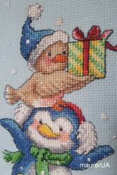 Personalised Christmas Stockings With Embroidered Cute Bears Custom Cross Stitch in July Family Xmas Decor Made To Order - thumbnail 1