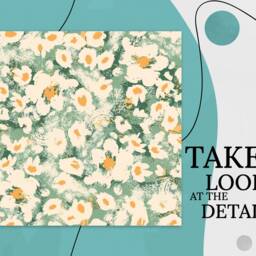 Painting Meadow Spring Vibes Vinyl Flooring, Green Retro Floor Cover, White Flooring Decor, Flowers Modern Baby Shower Ideas - thumbnail 2