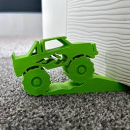 3D Printed Monster Truck Door Stop Kids Room Decor - thumbnail 1