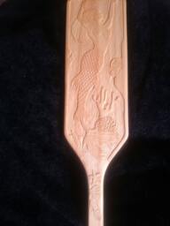 Sold Mermaid Relief Carving Basswood Shells Starfish Nautical Wall Hanging Hand Carved Fibonacci Spirals - thumbnail 1