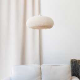 Iza Hand-Crocheted Japandi Pendant Lamp Nordic Wabi Sabi Home Light, Minimalistic Suspension Light - thumbnail 3