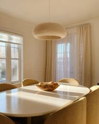 Iza Hand-Crocheted Japandi Pendant Lamp Nordic Wabi Sabi Home Light, Minimalistic Suspension Light