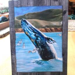 Gray Whale Breach - Limited Edition Art Print - thumbnail 2