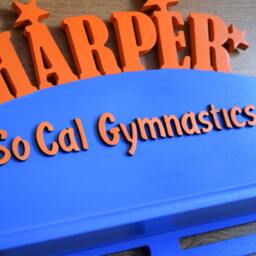 Wall Wood Decor Personalized Sport Gift For Hangings Name Medal Holder Girl Gymnastic Her Home - thumbnail 2