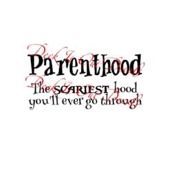 Parenthood The Scariest Hood You'll Ever Go Through Vinyl Wall Decal.... E00279 - thumbnail 3