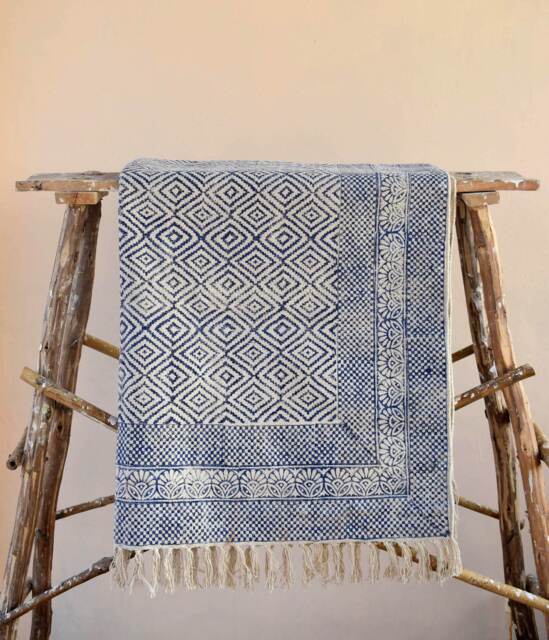 Large - 10x14 Ft Indian Rugs, Cotton Rug, Woven Area Decor Rustic Decorative Bohemian Indian - image 1
