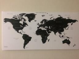 Canvas World Map - For Travellers