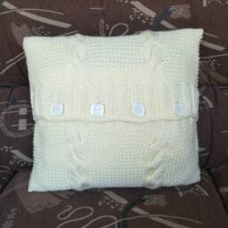Chunky Knit Cable Cushion Cover - thumbnail 3