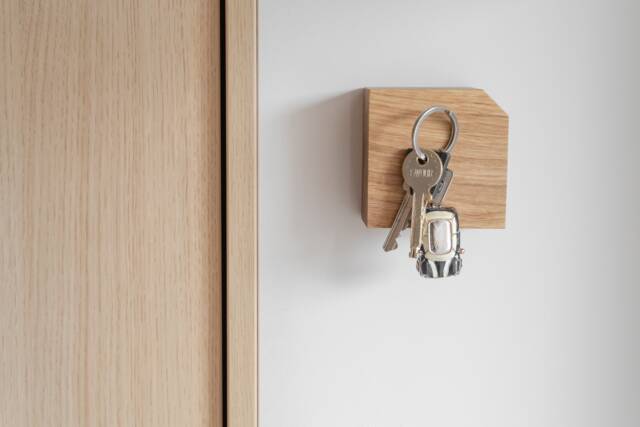 Key Holder For Wall, Magnetic Holder, Entryway Organizer, Housewarming Gift, 5Th Anniversary Gift - image 1