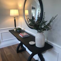 Ferrara Nero Convex Wall Mirror Large Antiqued Glass - 44 - thumbnail 2
