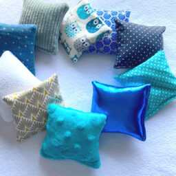 Sensory Cushions, Montessori Grip Pads, Awakening Toy, Set Of 10 Throw Pillows & Original Textures - thumbnail 3