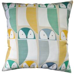 "Cushion Cover in Scion Barnie Owl 14"" 16"" 18"" 20"