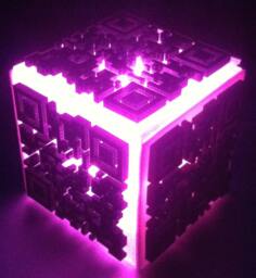 Qr Code 3D Tealight Holder - thumbnail 1
