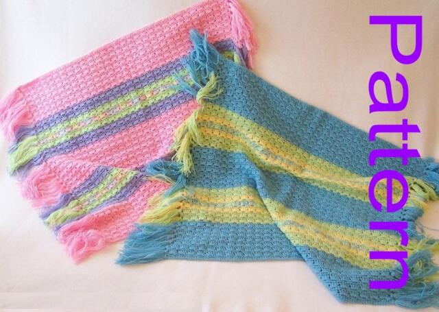 PDF Pattern Crocheted Baby Blanket Afghan Original Design - image 1