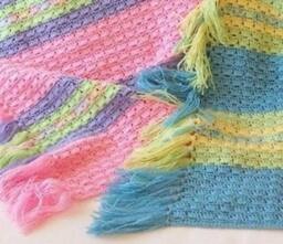 PDF Pattern Crocheted Baby Blanket Afghan Original Design - thumbnail 2
