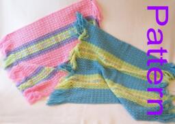 PDF Pattern Crocheted Baby Blanket Afghan Original Design - thumbnail 1
