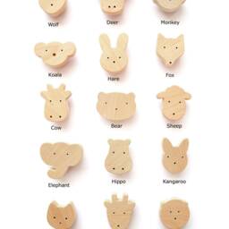 Wooden Animal Mobile Pieces Woodland, Safari, Farm Nursery Decor - thumbnail 2