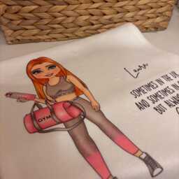 Personalised Gym Towel Custom Character & Quote - thumbnail 2