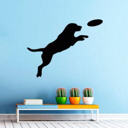 Free Shipping Wall Decals Animals Dog Playing With A Ball Pets Puppy Pet Shop Home Design Vinyl Sticker Kids Nursery Baby Room Decor M257 - thumbnail 1