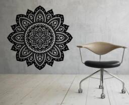 Mandala Wall Decal Flower Vinyl Sticker Indian Lotus Murals Interior Home Decor - 16Ma4L - thumbnail 1