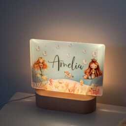 Personalised Mermaid Name Night Light, Girls Bedroom Decor, Baby Nursery Lamp - thumbnail 4