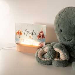 Personalised Mermaid Name Night Light, Girls Bedroom Decor, Baby Nursery Lamp - thumbnail 2