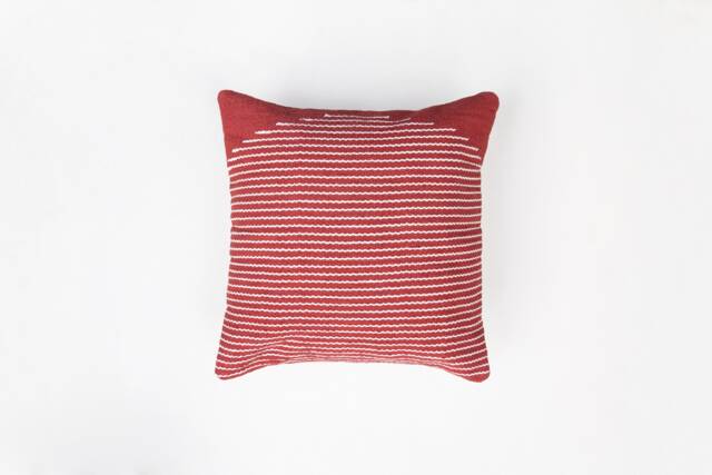 Copper Archways Woven Art Deco Kilim Pillow Cover Minimalist Throw Pillow Pillowcases Living Room Decor 20x20 18x18 16x16 Burnt Orange