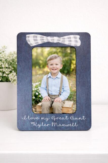 Personalized Great Aunt Frame Custom Name Gift From Kids Photo Idea Niece Or Nephew Birthday For - image 1