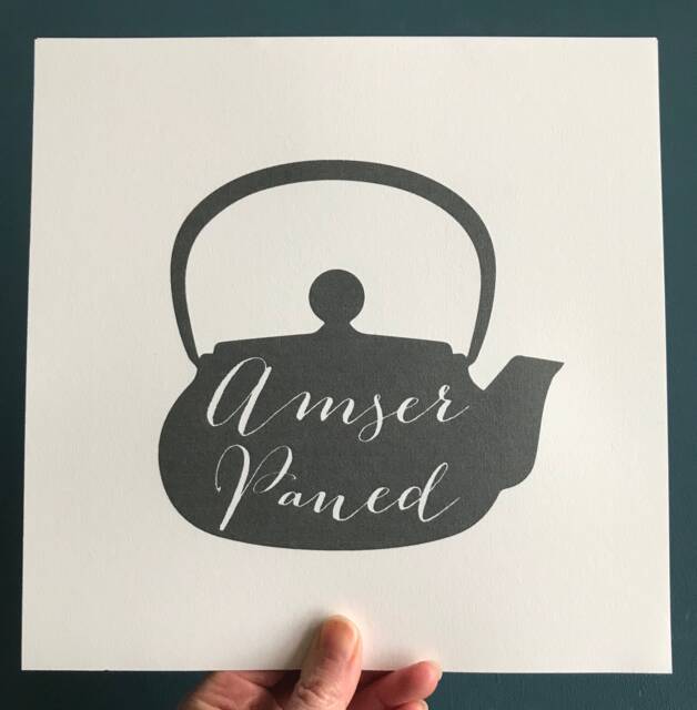 Print Amser Paned, Home Decor, Welsh Prints, Printiau Cymraeg
