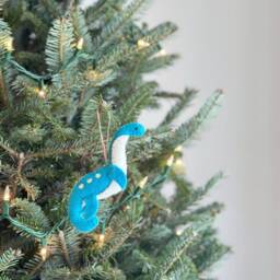 Felt Dinosaur Christmas Ornament, T-Rex, Tricertops, Plesiosaur, Brontosaurus, Stegosaurus, Jurassic Park Miniature - thumbnail 2