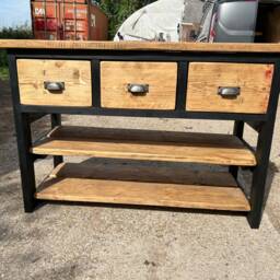 Bespoke Kitchen Island Shown in Dark Green - thumbnail 4