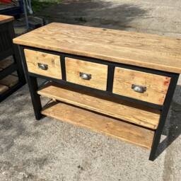Bespoke Kitchen Island Shown in Dark Green - thumbnail 3