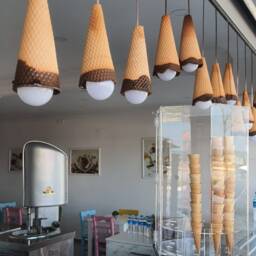 Buy 12 Pay 10 Handmade Ceramic Ice Cream Cone Lamp Fixture - thumbnail 2