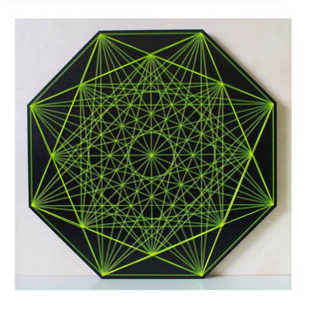 String Art Cosmic Chrysanthemum Sacred Geometry Wall Hanging Home Decor Mandala Spiritual Meditation Yoga Studio Design - image 1