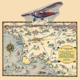 Vintage Southern California Cartograph Print Photo, Matte, Or Canvas - thumbnail 2