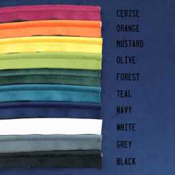 Navy Blue Velvet Scatter Cushion Covers With Contrasting Piping in Luxury Plush Velvet. Blue/Orange/Green/Teal/Mustard/Black Throw Pillows - thumbnail 4
