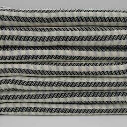 "Turkish Towel, Beach Towel, Turkish Peshtemal, Black & Gray Towel, 40""x70" - thumbnail 3