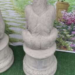 Stone Garden Large [Air Of Gorilla Statues On Matching Plinth Ornaments - thumbnail 4
