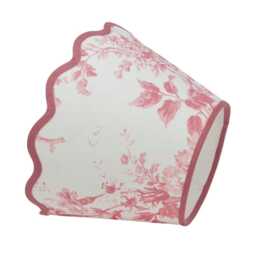 Scallop Lampshade - Cabbages & Roses Natural Scalloped Edges Trim Colours Clip On, Lamp Or Pendant Light - thumbnail 3