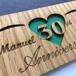 30Th Anniversary Picture Frame - 11x14 Holds 5x7 & 3x5 Photos 30 Year Gift For Couple, Decor, Her - thumbnail 2