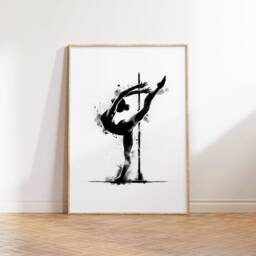 Gymnast Definition Print Set - 3 Gymnastics Posters - Watercolour Art Painting Girls Room Decor Gymnastic Gifts Bedroom Wall - thumbnail 2
