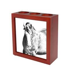 Clydesdale - Wooden Stand For Candles/Pens With The Image Of A Horse New Collection - thumbnail 1