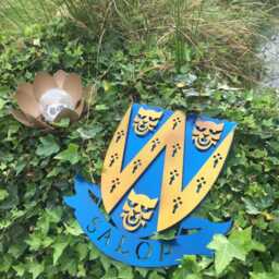 Shropshire Shield 3D Metal Wall Art Garden Plaque - 40cm - thumbnail 3