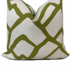 Schumacher Zimba Exuberant Prints Collection Soft Chartreuse Cushion Cover Pillow Double Sided - thumbnail 2